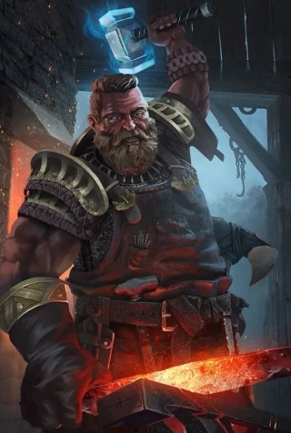 Forgemaster Bardath - Ephemeral Hero card