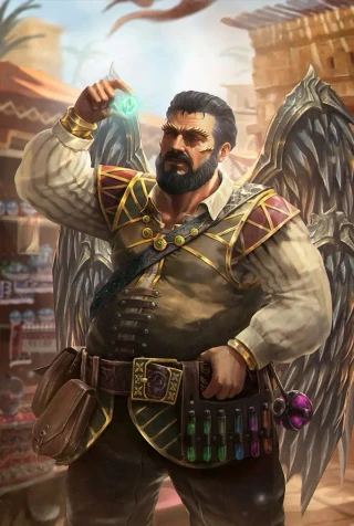 Volayaro The Merchant - Factionless Hero card
