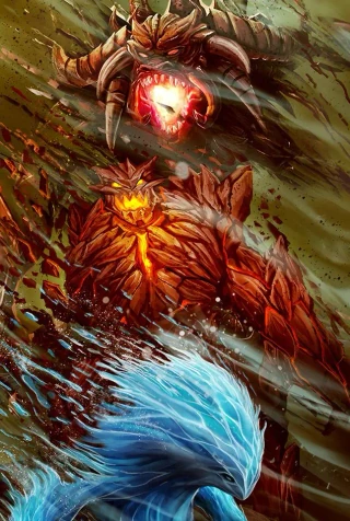 Conjure Elementals - Infernal Spell card